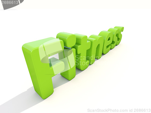 Image of 3d word fitness