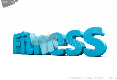 Image of 3d word fitness