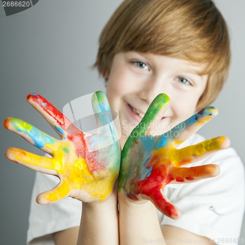 Image of colored hands