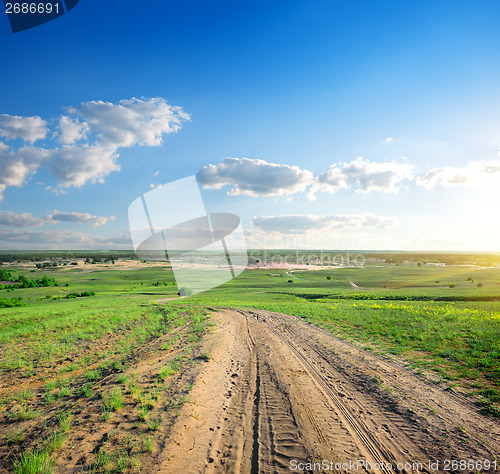 Image of Morning over the road