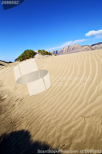 Image of abstract  mountain in the   lanzarote spain 