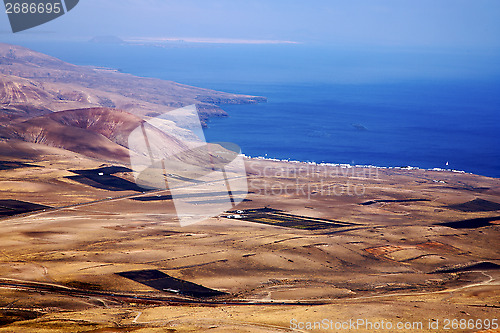 Image of from the  field coastline