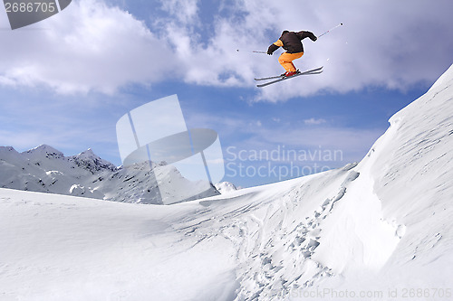 Image of Jumping skier