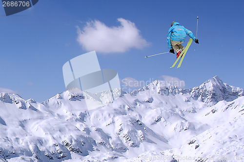 Image of Jumping skier