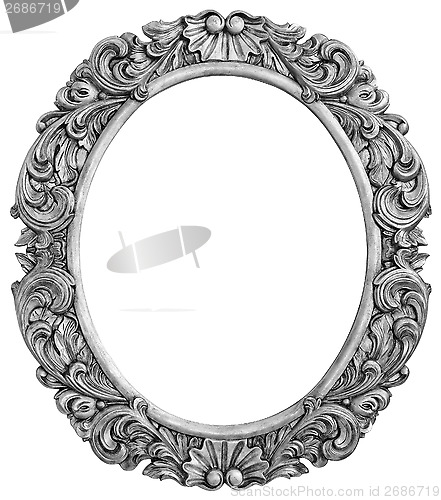 Image of Antique silver plated frame