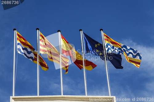 Image of emblem of the city of Badalona Spain