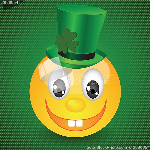 Image of smile on green background
