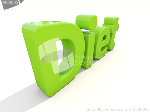 Image of 3d word diet