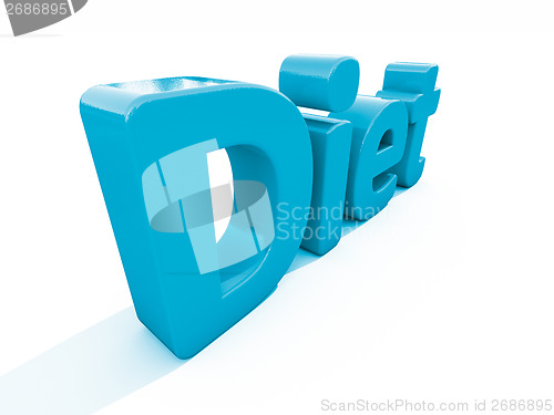 Image of 3d word diet