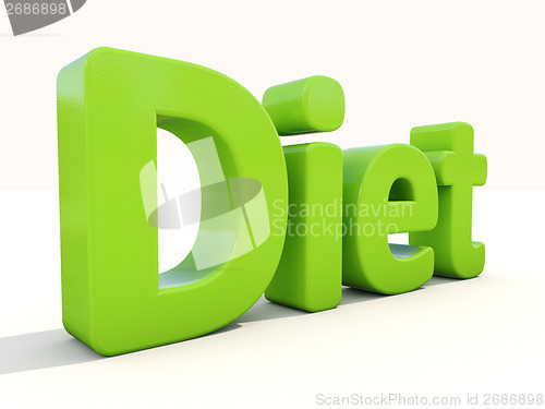 Image of 3d word diet