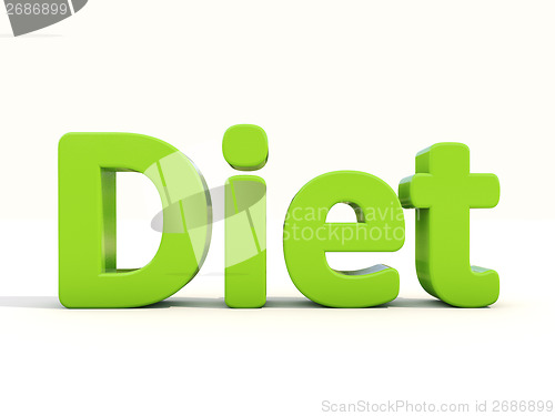 Image of 3d word diet
