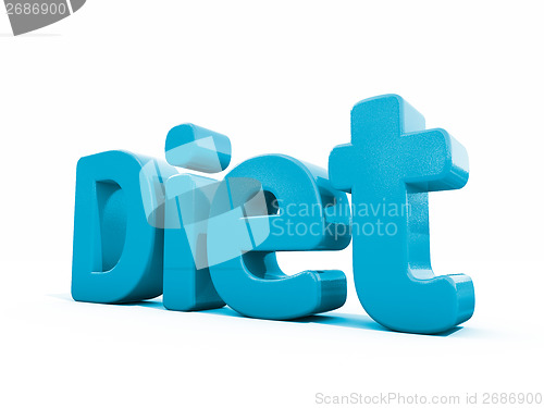 Image of 3d word diet