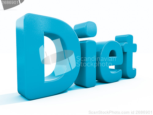 Image of 3d word diet