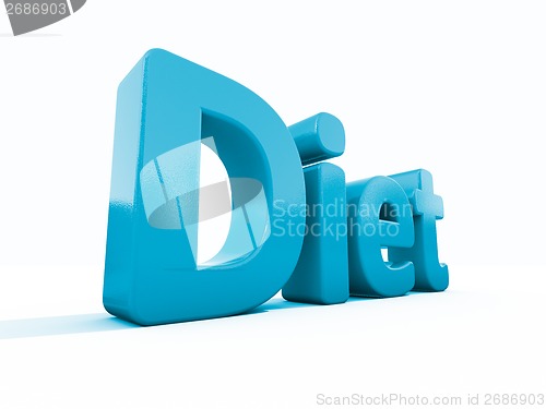 Image of 3d word diet