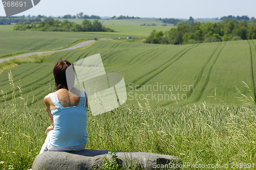 Image of Woman and natur
