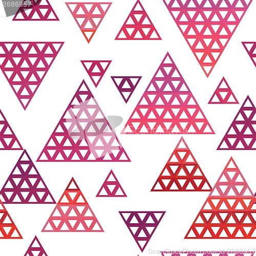 Image of Retro pattern of geometric shapes