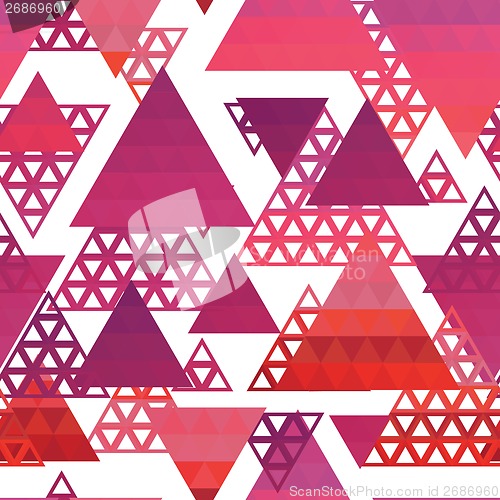 Image of Retro pattern of geometric shapes