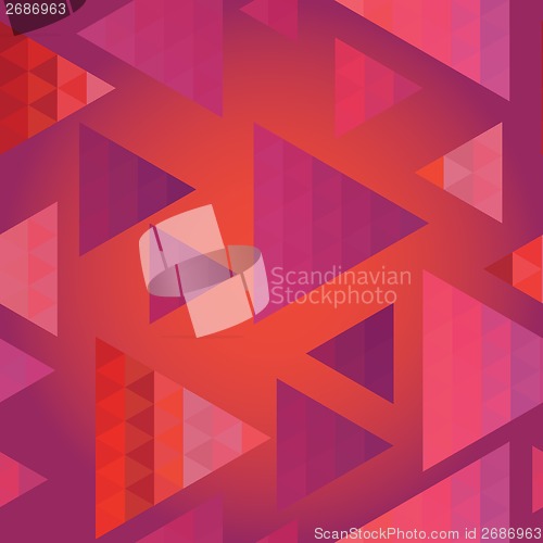 Image of Retro pattern of geometric shapes