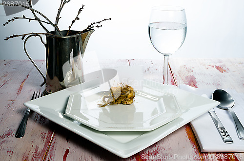 Image of Casual rustic place setting