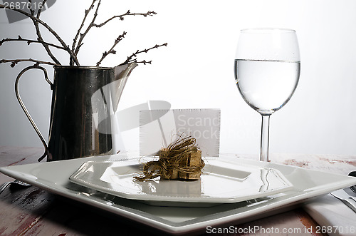 Image of Casual rustic place setting