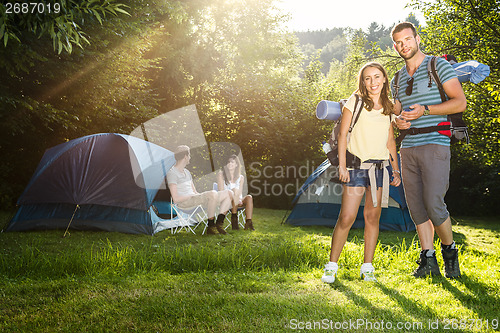 Image of Couple going to hike