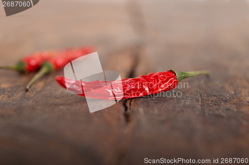 Image of dry red chili peppers 