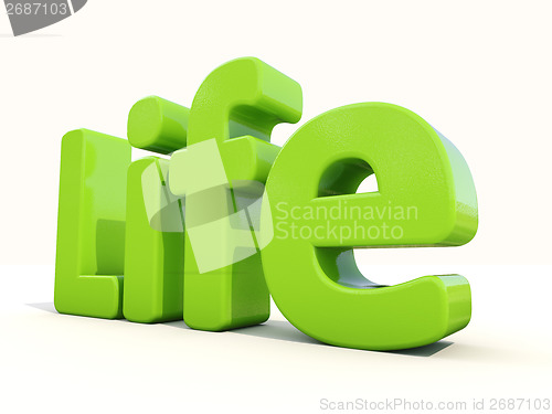 Image of 3d word life