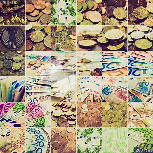 Image of Retro look Money collage