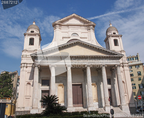 Image of Santissima Annunziata church in Genoa Italy