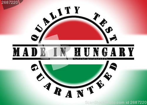 Image of Quality test guaranteed stamp 