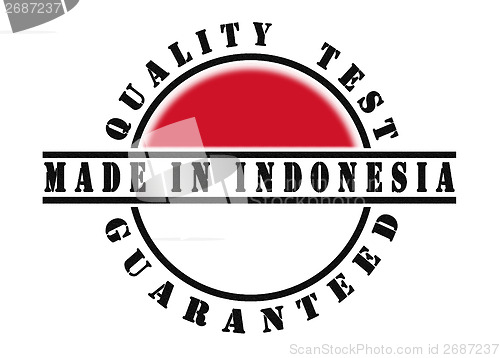 Image of Quality test guaranteed stamp 