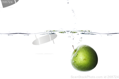 Image of drowning apple