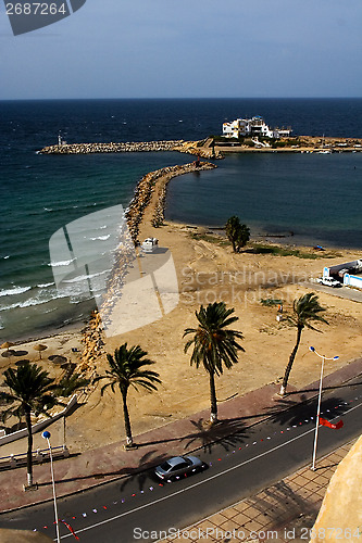 Image of panoramas monastir tunisia the  castle    slot   mediterranean s