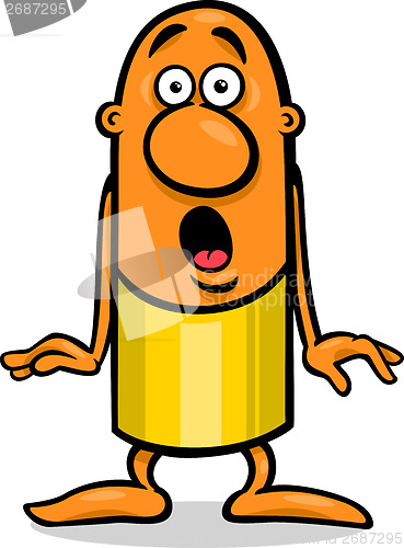 Image of surprised guy cartoon illustration