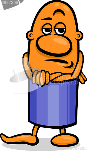 Image of skeptical guy cartoon illustration