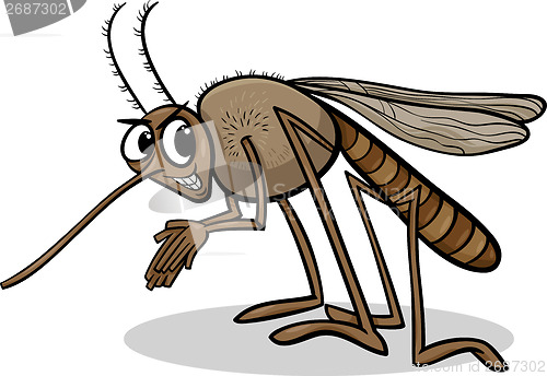 Image of mosquito insect cartoon illustration