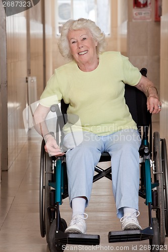 Image of Retired Woman on Wheelchair