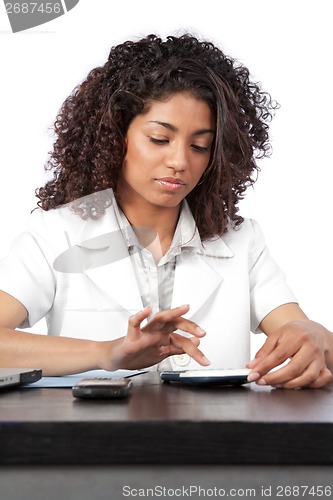 Image of Female Doctor Using Digital Tablet
