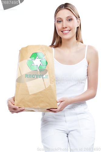 Image of Recycle Paper Bag Woman