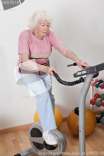 Image of Female Doing Physical Exercise