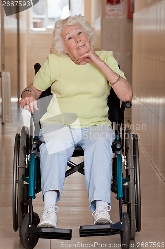 Image of Retired Woman on Wheelchair