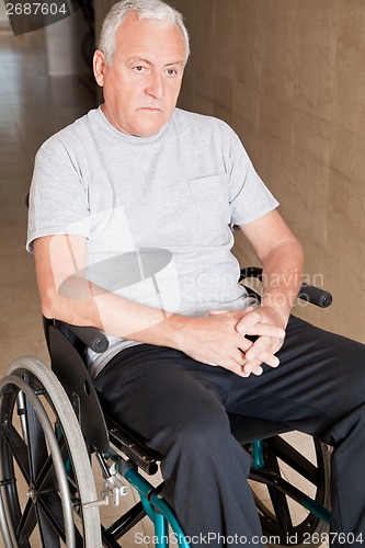 Image of Retired Man on Wheelchair