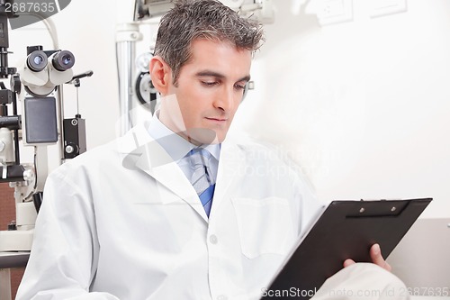 Image of Doctor in Ophthalmology Clinic