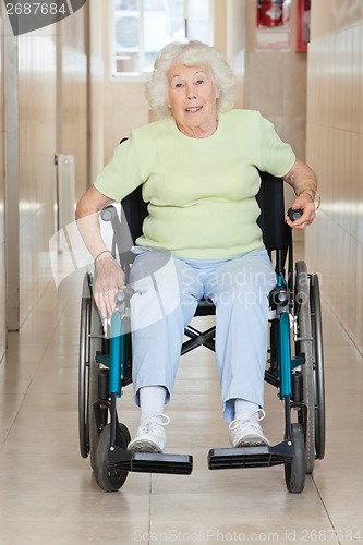 Image of Senior Woman Sitting In a Wheel Chair