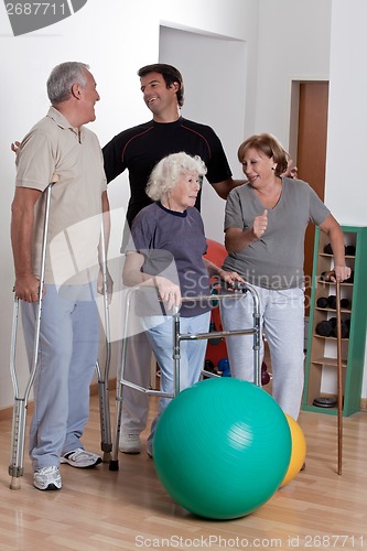Image of Male Physical Therapist with Patient