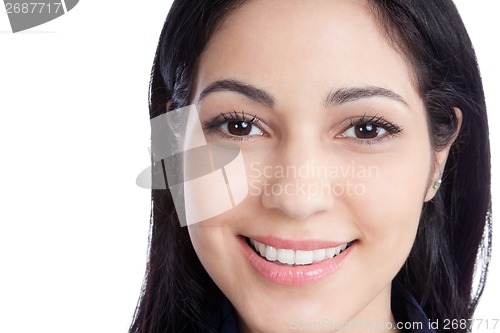 Image of Happy Young Woman Face