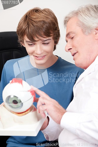 Image of Optometrist and Patient