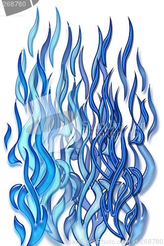 Image of Blue flames