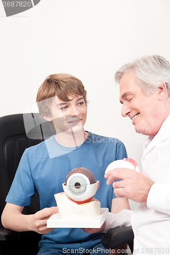 Image of Optometrist and Patient