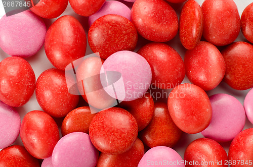 Image of Red and pink candy